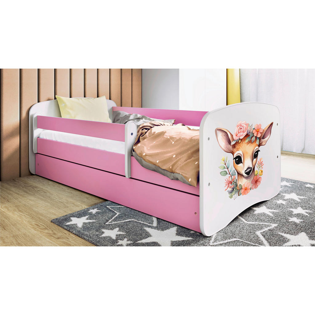 MID.YOU POSTEĽ PRE DETI A MLÁDEŽ 80/160 cm, biela, pink
