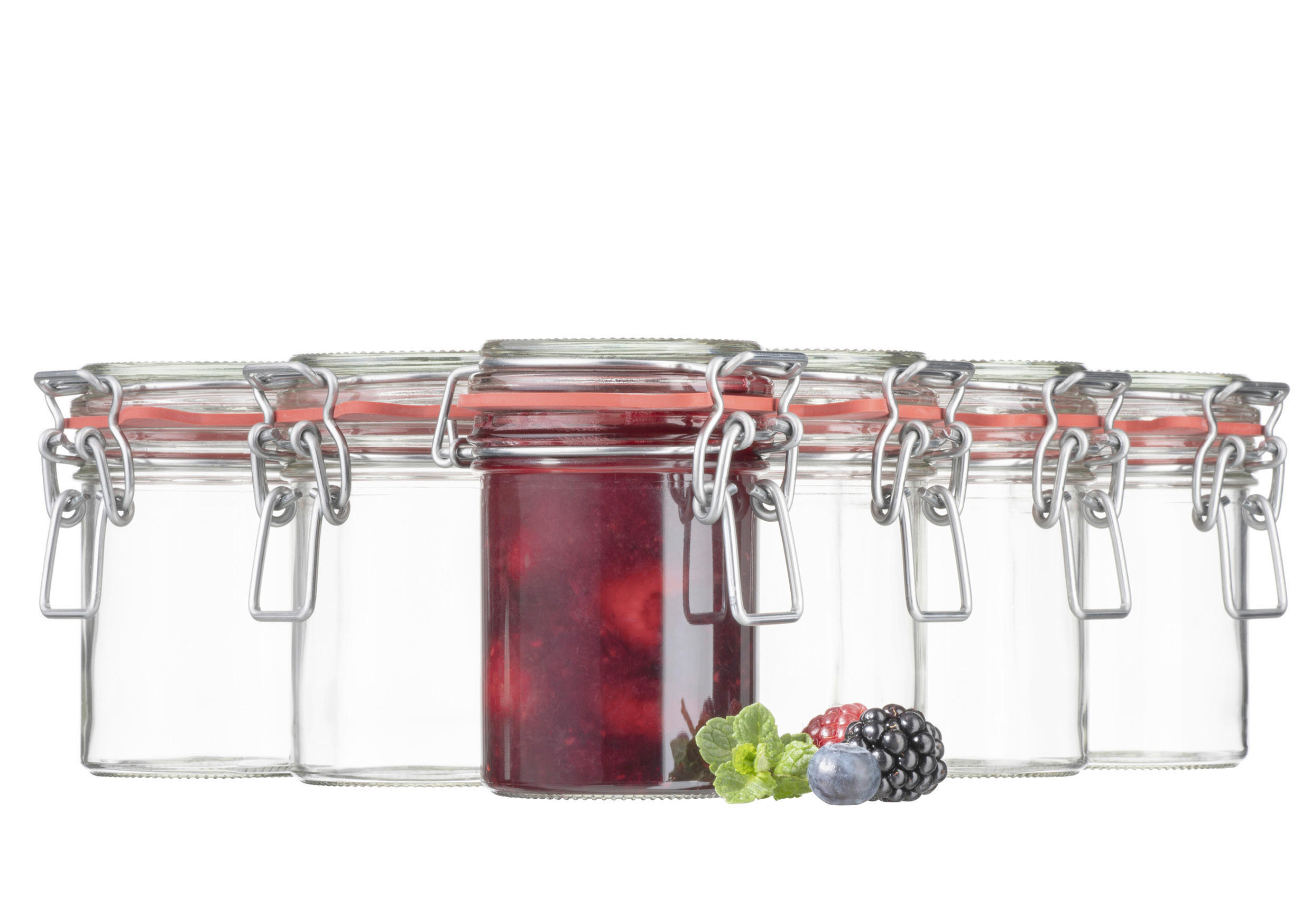 EINMACHGLAS-SET - Transparent, Basics, Glas (6/10/6cm) - Mäser