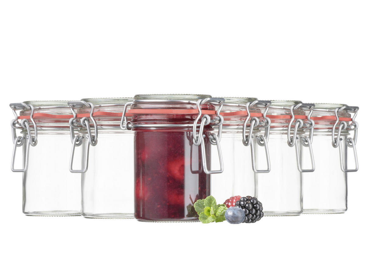 EINMACHGLAS-SET - Transparent, Basics, Glas (6/10/6cm) - Mäser