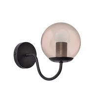 WANDLEUCHTE Hook   - Hellgrau, Design, Glas (20/13/26cm)