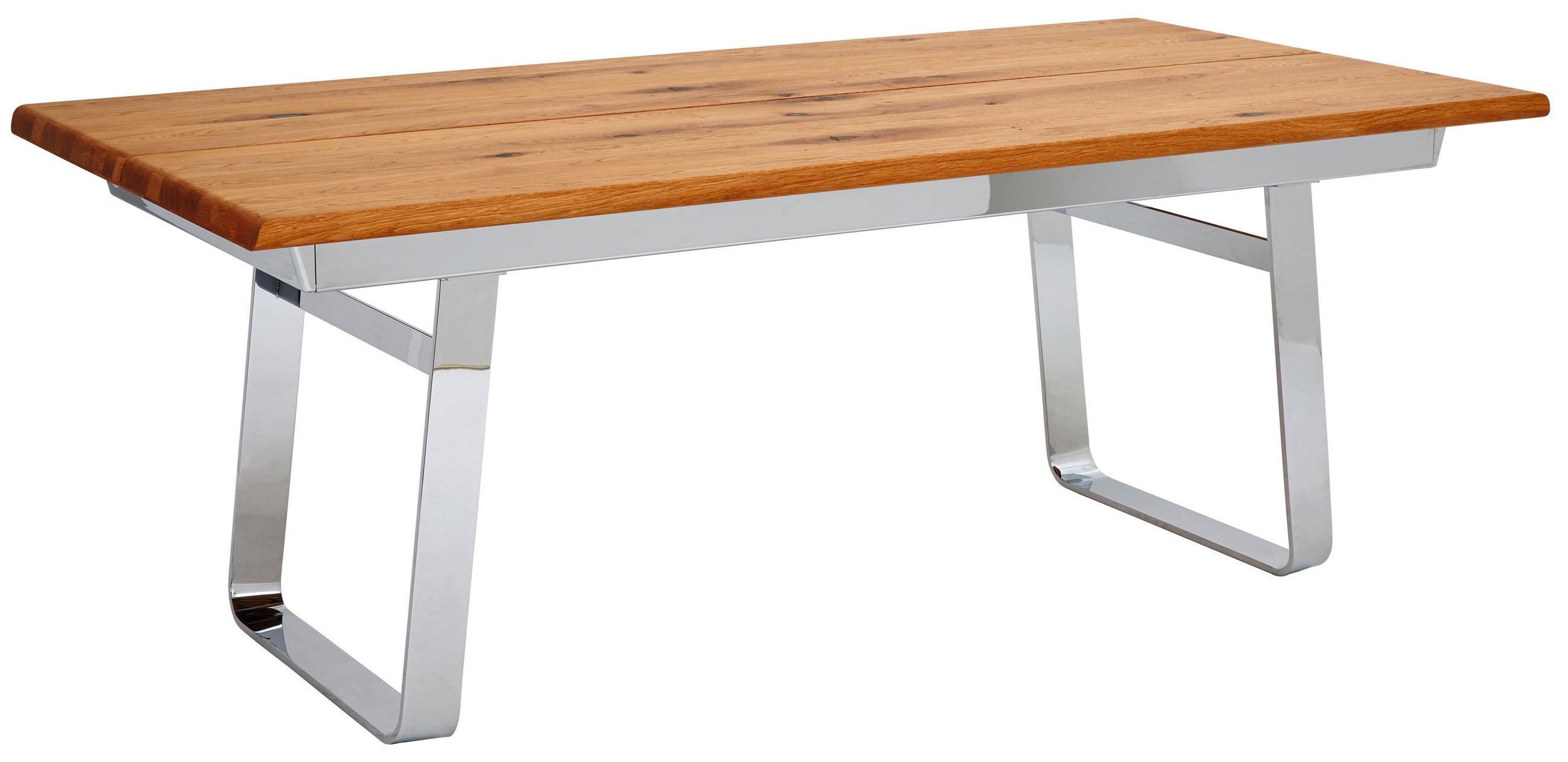 ESSTISCH in Holz, Metall 200/100/75 cm  - Eichefarben, Design, Holz/Metall (200/100/75cm) - Team 7