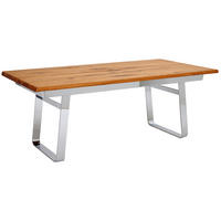 ESSTISCH in Holz, Metall 200/100/75 cm  - Eichefarben, Design, Holz/Metall (200/100/75cm) - Team 7