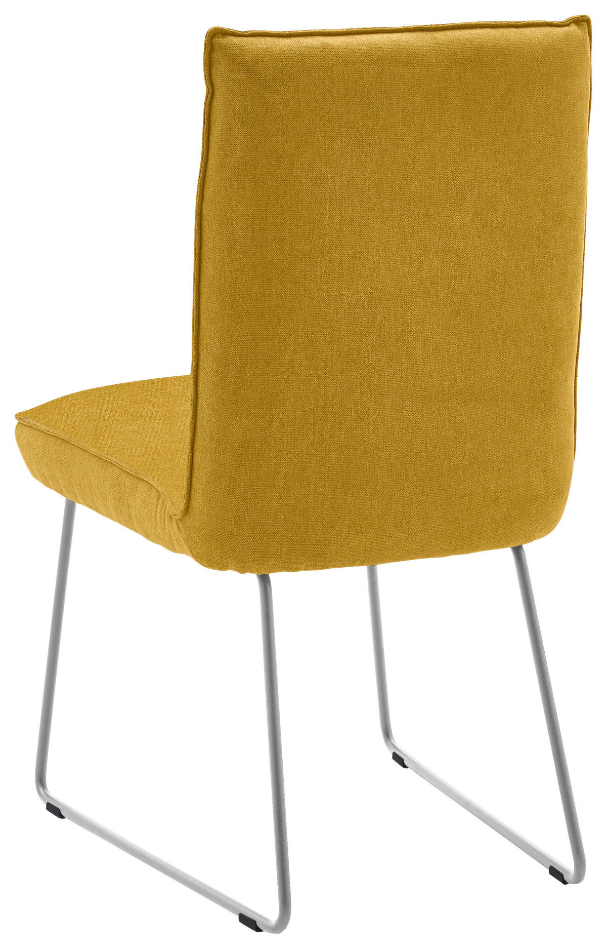 STUHL - Edelstahlfarben/Gelb, Design, Textil/Metall (49/93/59cm) - Dieter Knoll