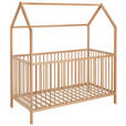 GITTERBETT EMMA  144/75/161 cm   - Buchefarben, Trend, Holz (144/75/161cm) - My Baby Lou