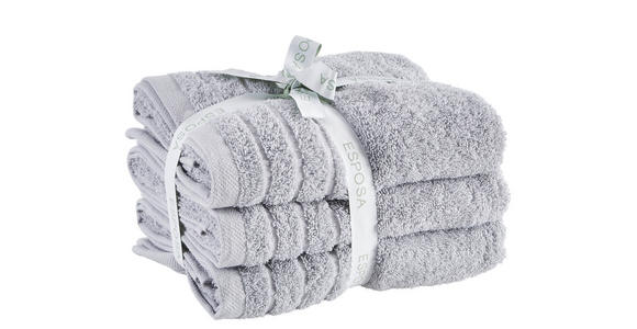 FROTTIERSET 50/90 cm Silberfarben - Silberfarben, Basics, Textil (50/90cm) - Esposa