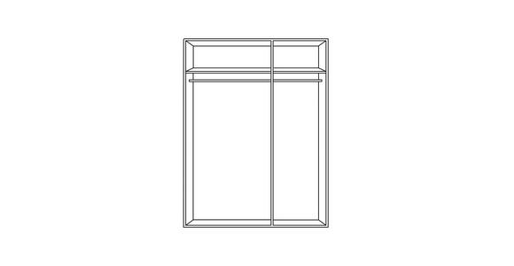 DREHTÜRENSCHRANK 136/210/52 cm 3-türig  - Dunkelgrau/Alufarben, KONVENTIONELL, Glas/Holzwerkstoff (136/210/52cm) - Carryhome