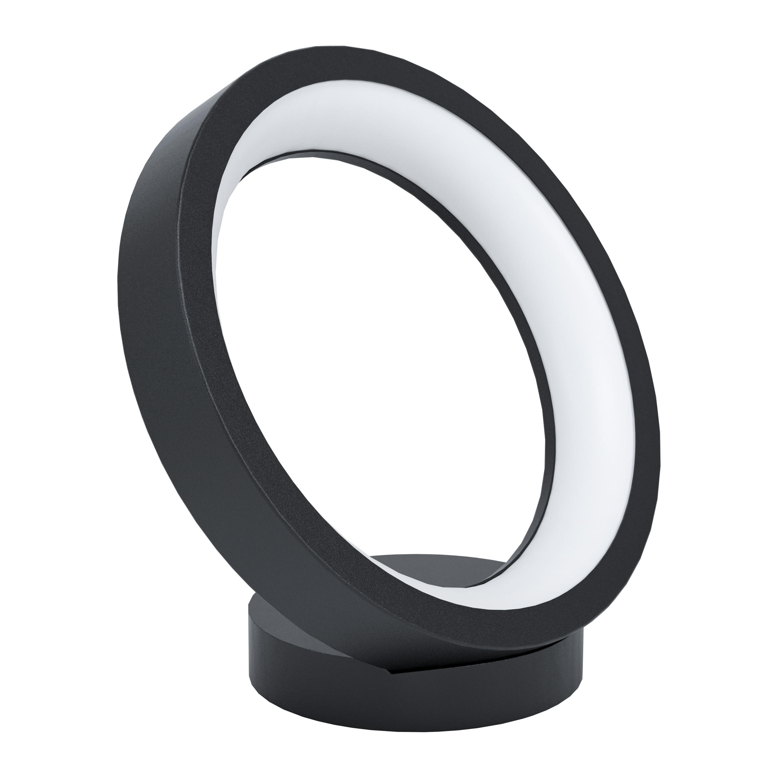 STOLNÍ LED LAMPA, 27/26,5 cm  - bílá/černá, Design, kov/plast (27/26,5cm) - Eglo