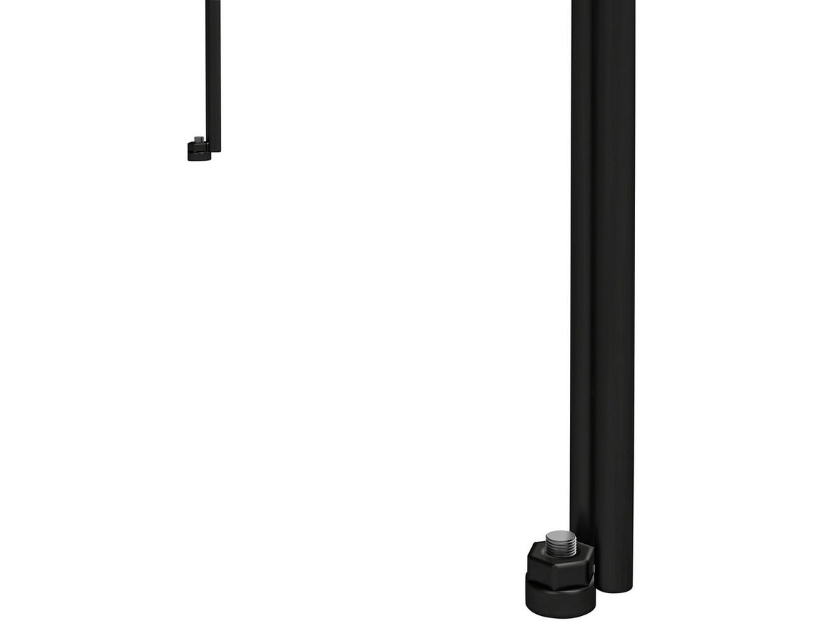 REGAL  79/117/35 cm Schwarz  - Schwarz, Design, Glas/Holzwerkstoff (79/117/35cm)