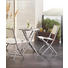 GARTENKLAPPSTUHL Stahl Braun, Silberfarben - Silberfarben/Braun, Trend, Textil/Metall (46/82/58cm) - Ambia Garden