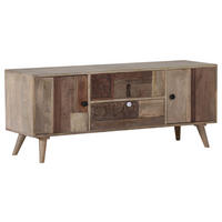 LOWBOARD  in 140/55/42 cm  - Silberfarben/Messingfarben, Design, Holz/Metall (140/55/42cm) - Landscape