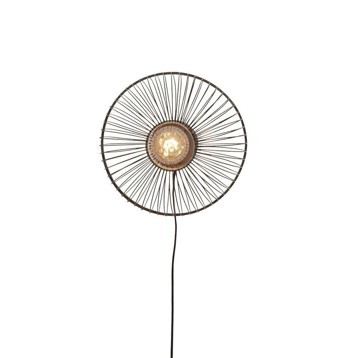 NÁSTĚNNÉ SVÍTIDLO, 38/25/38 cm - černá, Trend (38/25/38cm) - Good & Mojo