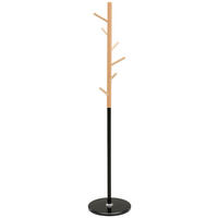 KLEIDERSTÄNDER Naturfarben, Schwarz 36/170/36 cm   - Schwarz/Naturfarben, Basics, Holz/Kunststoff (36/170/36cm) - Carryhome