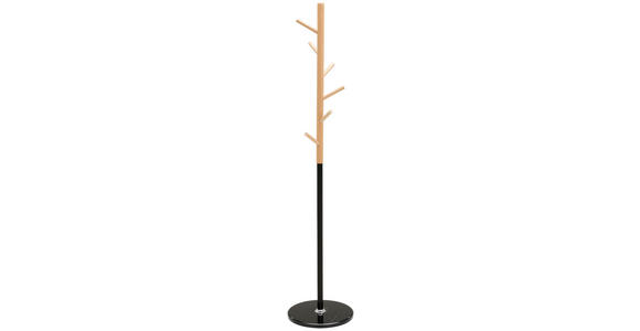 KLEIDERSTÄNDER in Naturfarben, Schwarz 36/170/36 cm - Schwarz/Naturfarben, Basics, Holz/Kunststoff (36/170/36cm) - Carryhome