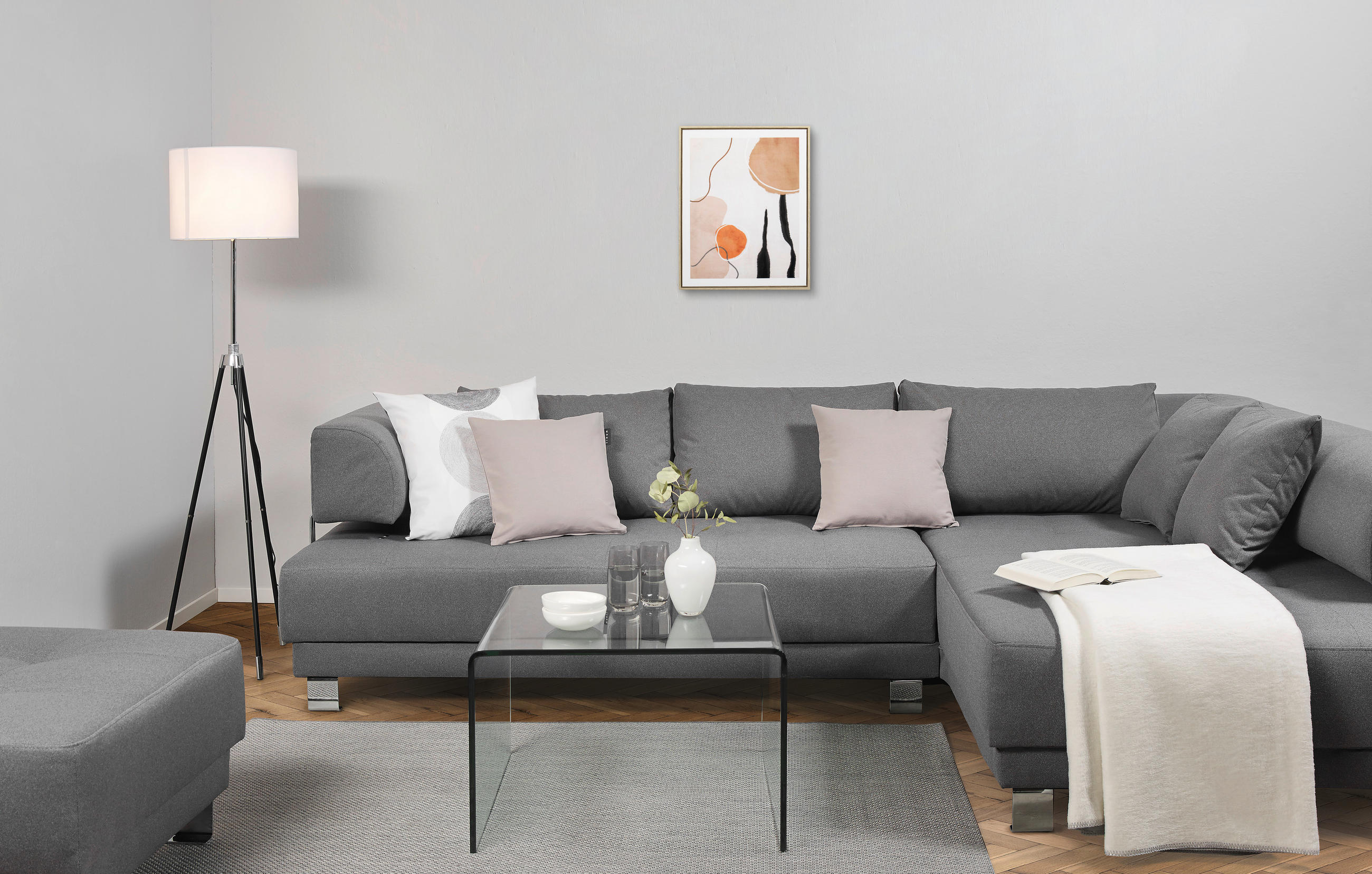 MŰNYOMAT 40/50 cm  - színes/világosbarna, Design, műanyag/faalapú anyag (40/50cm) - Monee