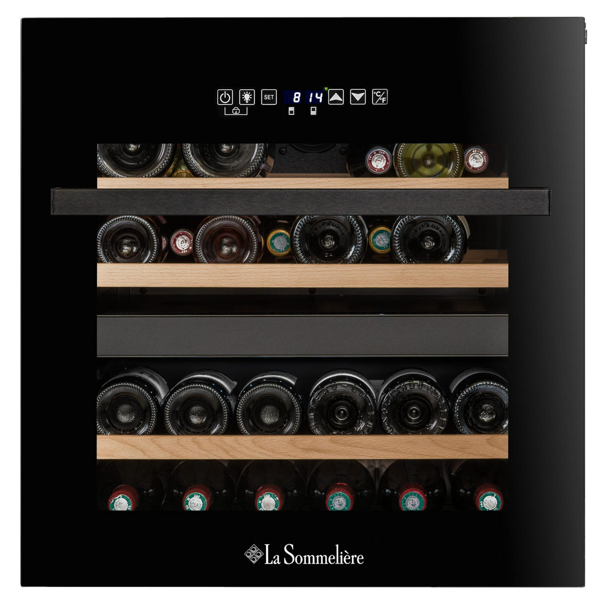 WEINKÜHLSCHRANK LSBI36BDZ  - Basics, Glas/Holz (59,0/59,5/56,3cm)