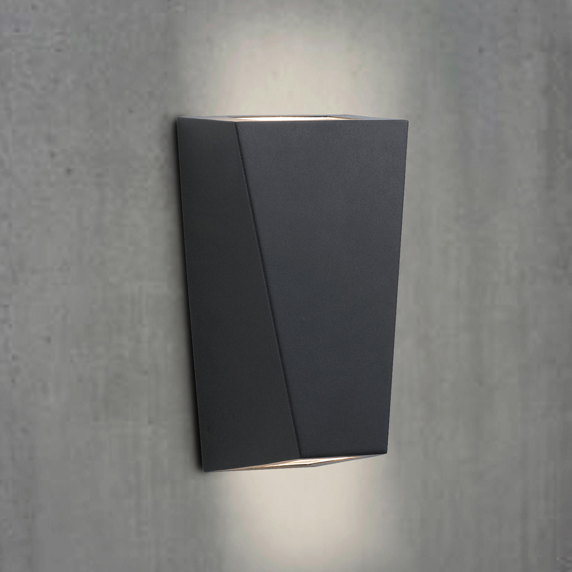 LED-UTOMHUSLAMPA - svart, Basics, metall/glas (12/22cm)