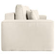 SCHLAFSOFA  in Cord Creme  - Creme/Schwarz, Design, Kunststoff/Textil (261/95/108cm) - Xora