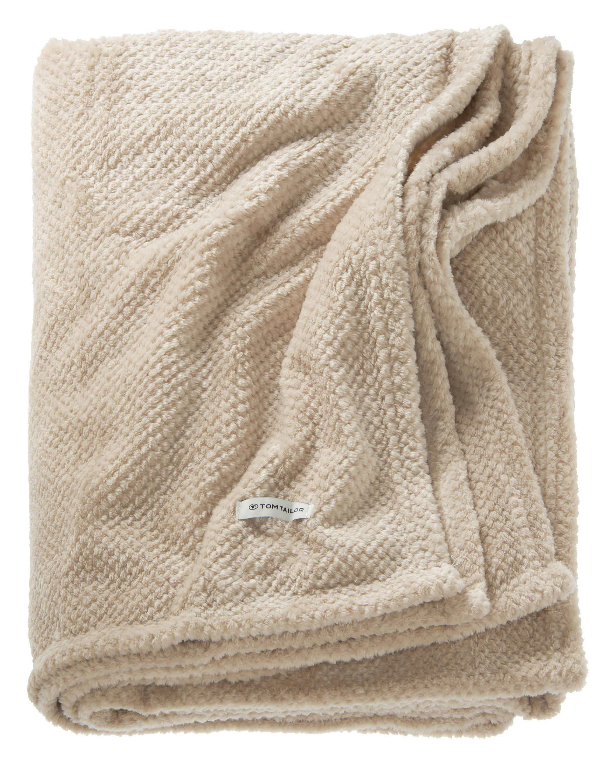 PĂTURĂ 220/240 cm  - bej, Basics, textil (220/240cm) - Tom Tailor