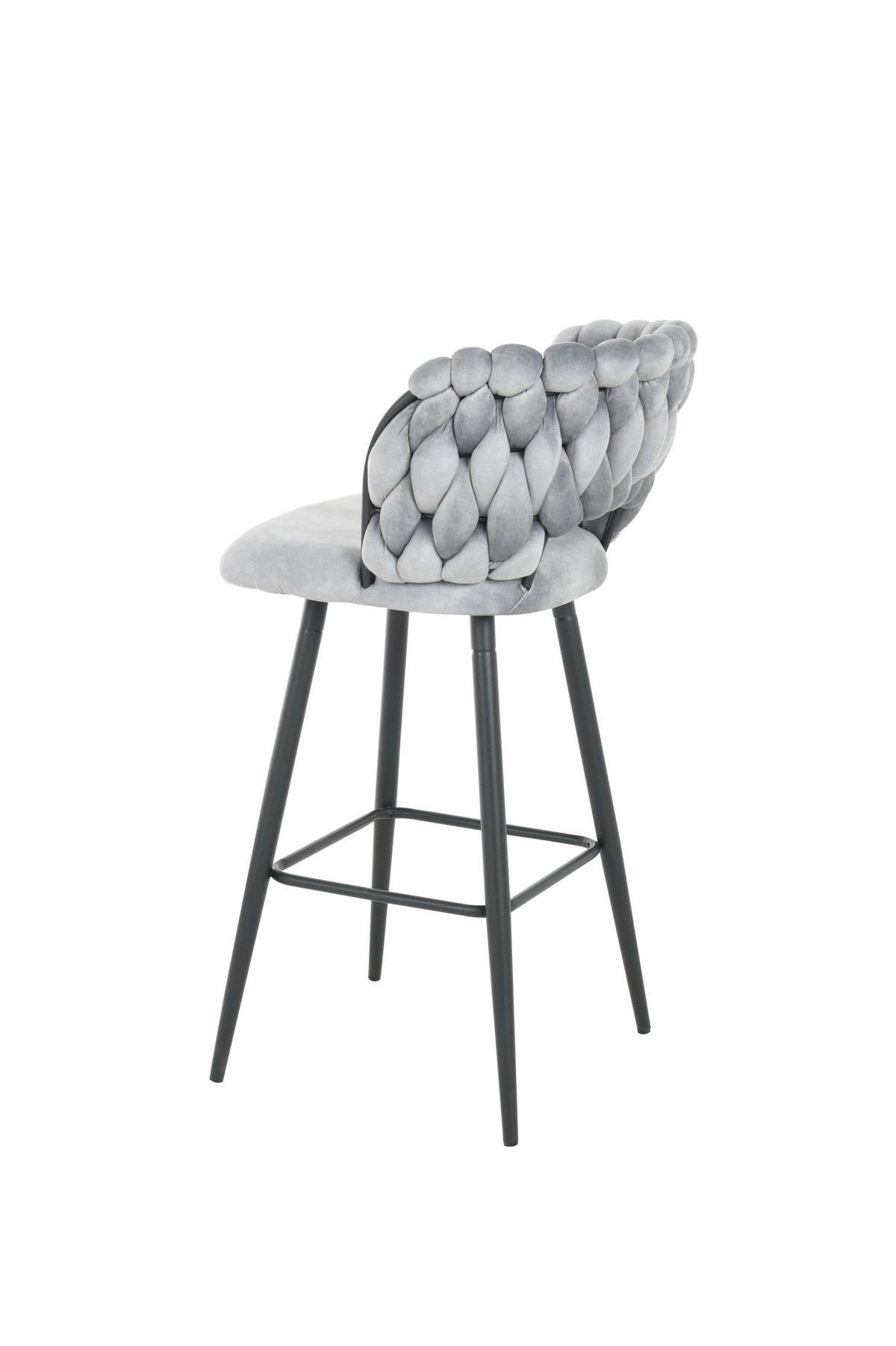 BARSKA STOLICA  siva  drvo, metal, tekstil      - siva/crna, Moderno, drvo/metal (50/101/52cm)