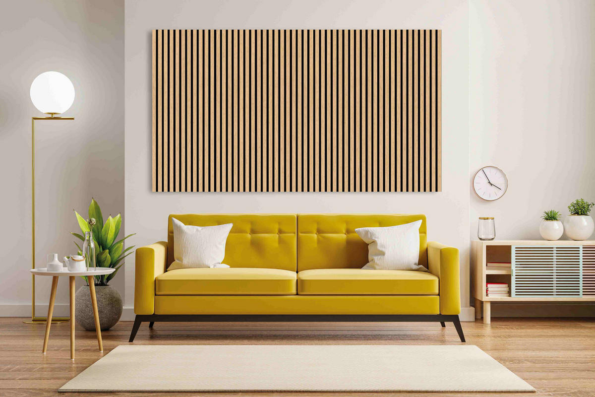 AKUSTIKPANEEL Echtholz  - Eichefarben, KONVENTIONELL, Holz/Holzwerkstoff (57,25/119,5/1,6cm) - Novel