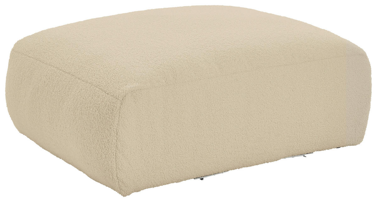 SOFAELEMENT BLOOM Flachgewebe, Teddystoff Beige  - Beige, Trend, Textil (82/45/122cm) - Livetastic