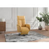 DREHSTUHL  in Currygelb  - Currygelb/Schwarz, MODERN, Leder/Metall (75/112/82cm) - Sit & More