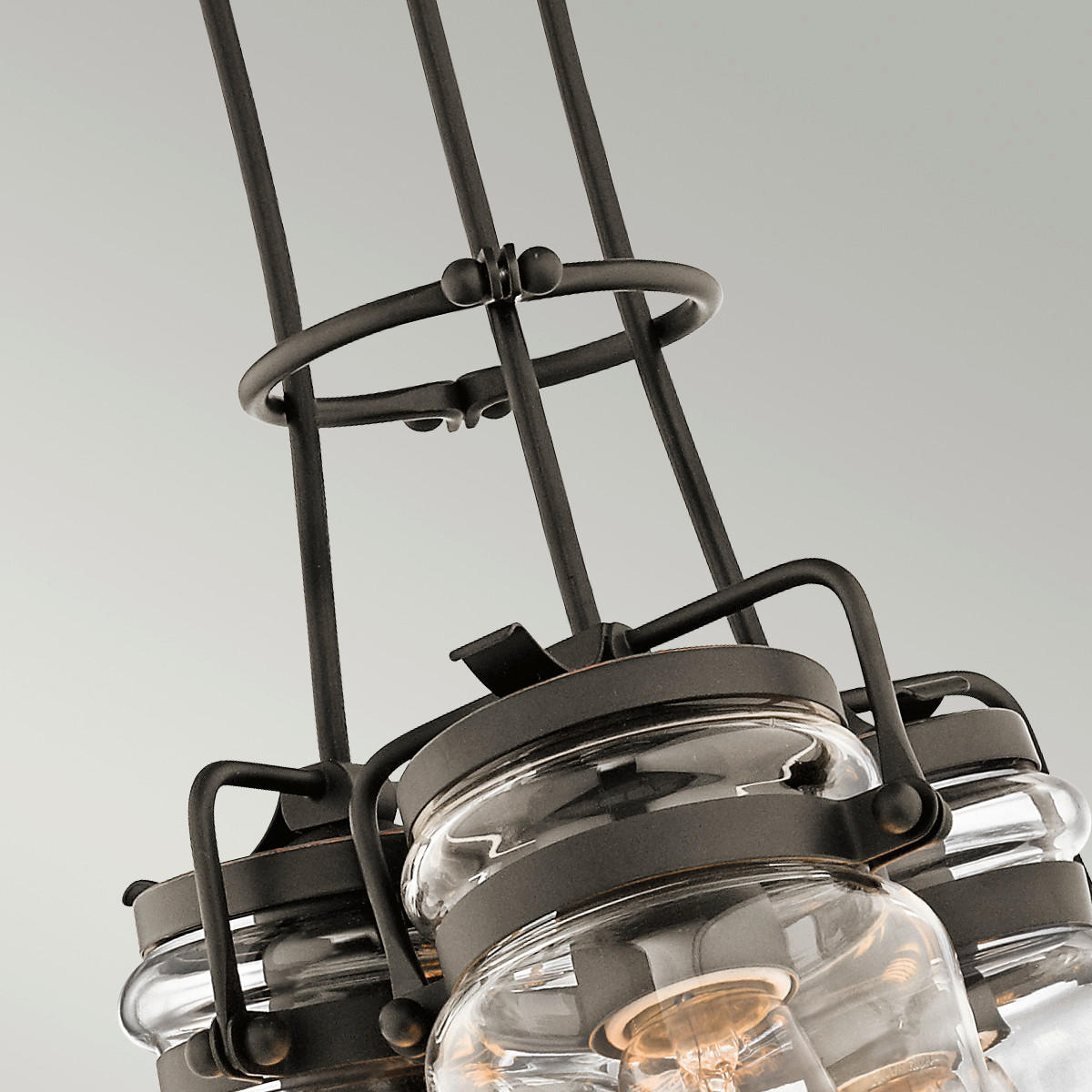 HÄNGLAMPA Elstead Brinley 21.6/25.6 cm  - bronsfärgad, Klassisk, metall/glas (21.6/25.6cm) - Elstead Lighting