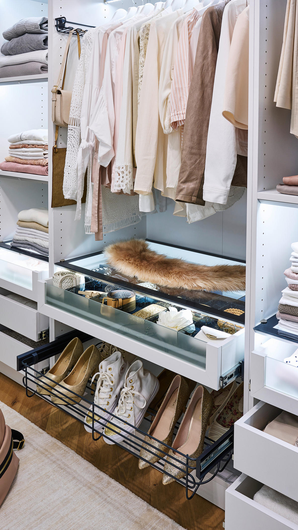 KORPUS ORMARA ZA ODJEĆU  bijela  91/242/57 cm    - bijela, Konvencionalno, drvni materijal (91/242/57cm) - Hom`in