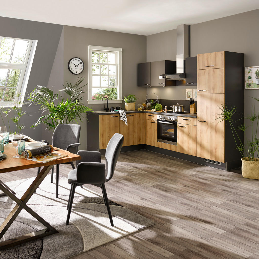 Eckküche Pn100/80 mit Geräten 175x275 cm Verschiedene Dekore