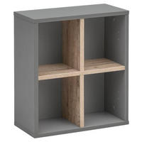 BADEZIMMERREGAL 40,5/48,5/20,5 cm  - Eichefarben/Grau, KONVENTIONELL, Holzwerkstoff (40,5/48,5/20,5cm) - Stylife