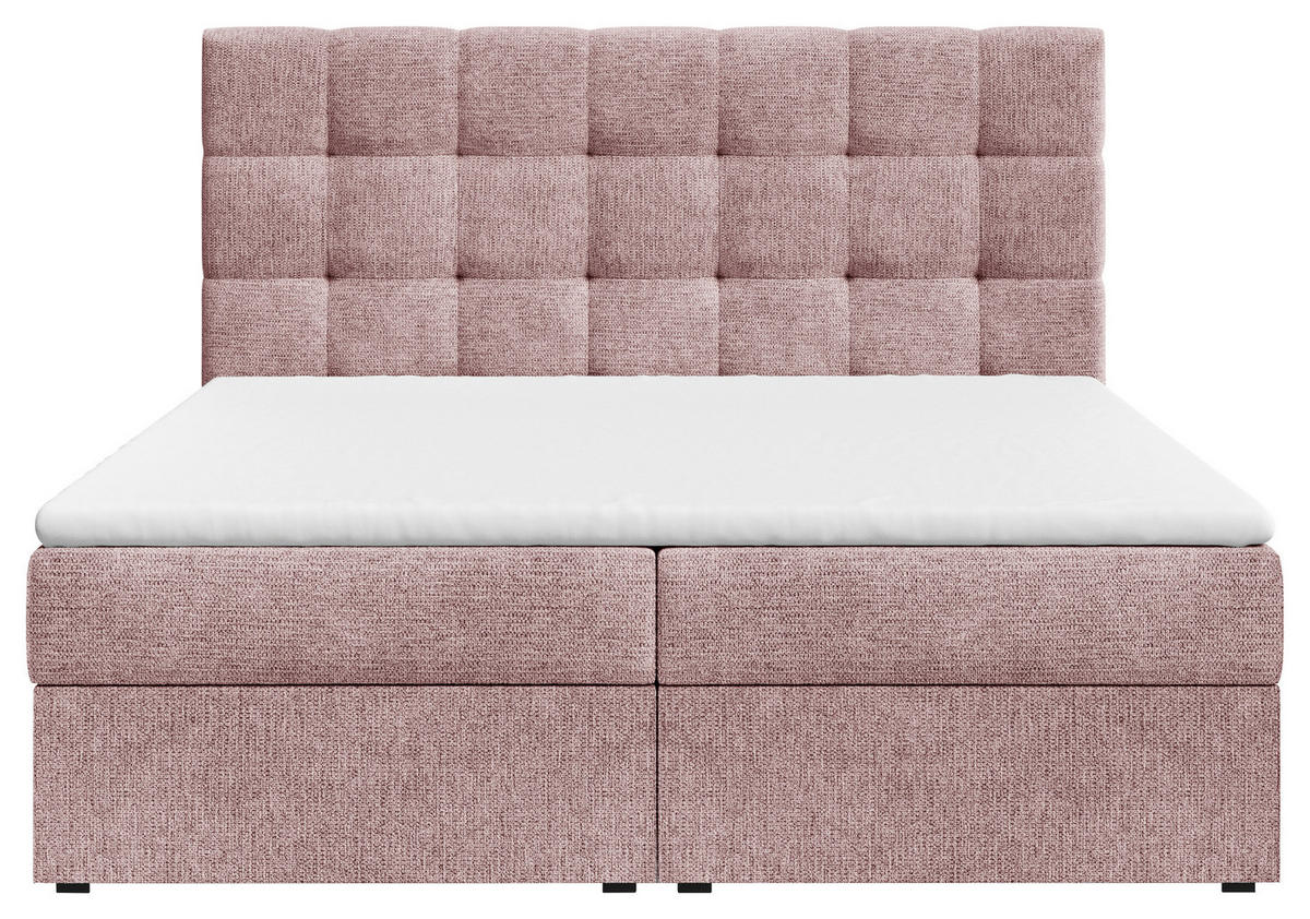 BOXBETT 140/200 cm,  in Kupferfarben, Bettkasten, Topper,  - Schwarz/Kupferfarben, MODERN, Holz/Kunststoff (140/200cm) - MID.YOU