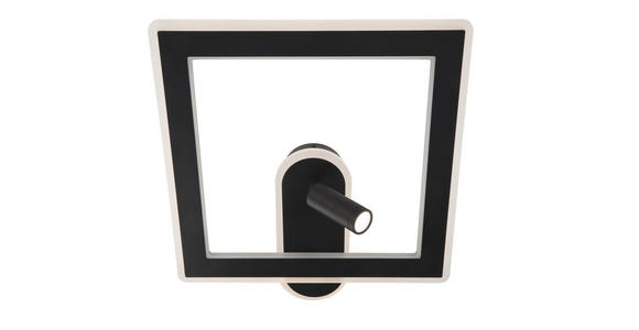 LED-WANDLEUCHTE 45/50/10 cm    - Schwarz, Trend, Kunststoff/Metall (45/50/10cm) - Novel