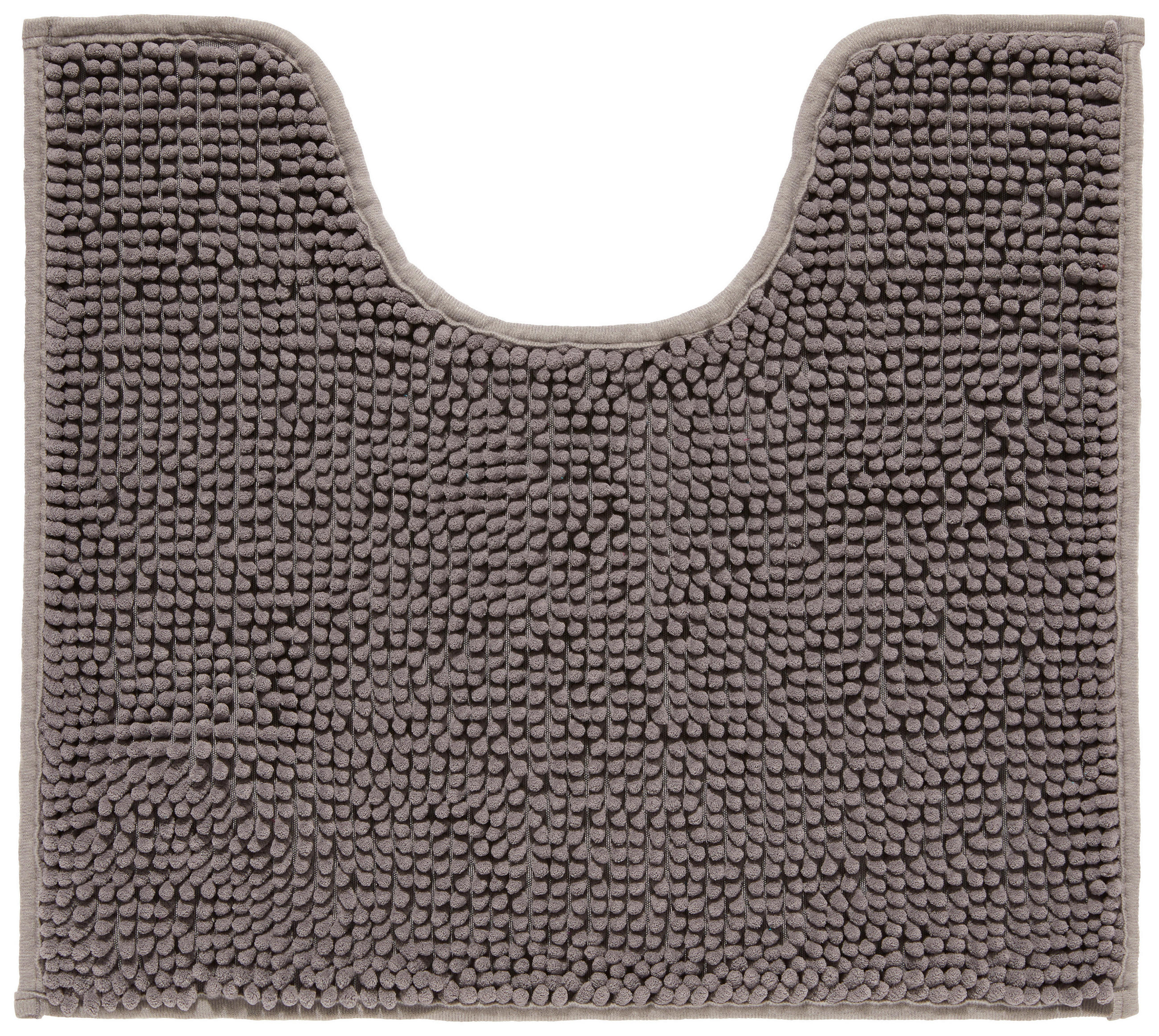 Wc-vorleger Mit Ausschnitt Anke Anthrazit 45x50 Waschbar