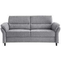 3-SITZER-SOFA in Mikrofaser Grau  - Schwarz/Grau, Modern, Holz/Textil (192/90/89cm) - Livetastic