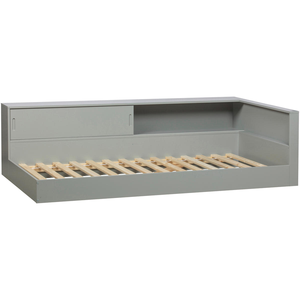 BETT 90/200 cm  in Grau  - Grau, Design, Holz (90/200cm) - Livetastic