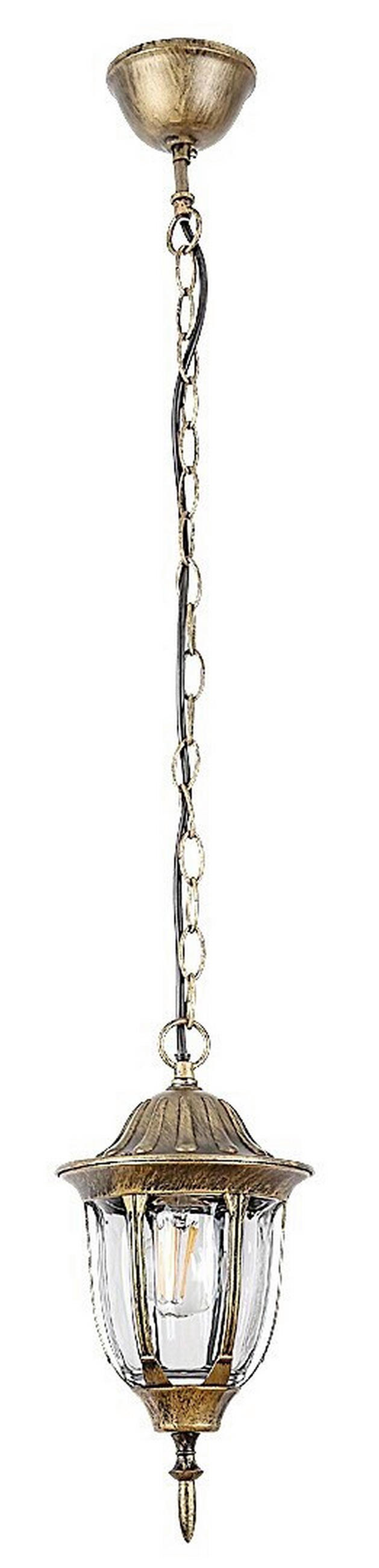 ZUNANJA VISEČA SVETILKA  MILANO      16,5/100 cm       - barve medenine/prozorno, Romantika, kovina/steklo (16,5/100cm)