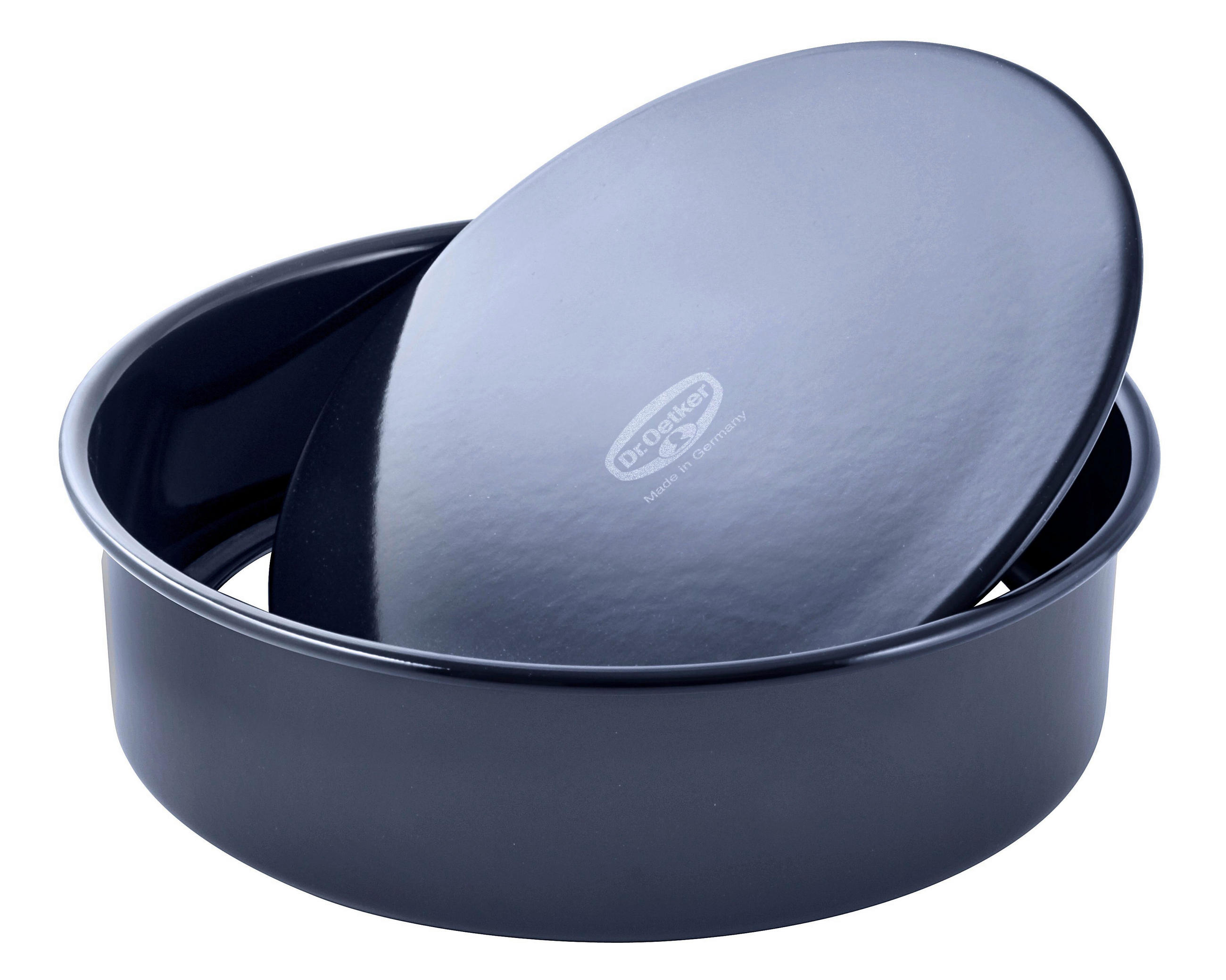 BACKFORM 28 cm  - Blau, Basics, Metall (28cm) - Dr.Oetker