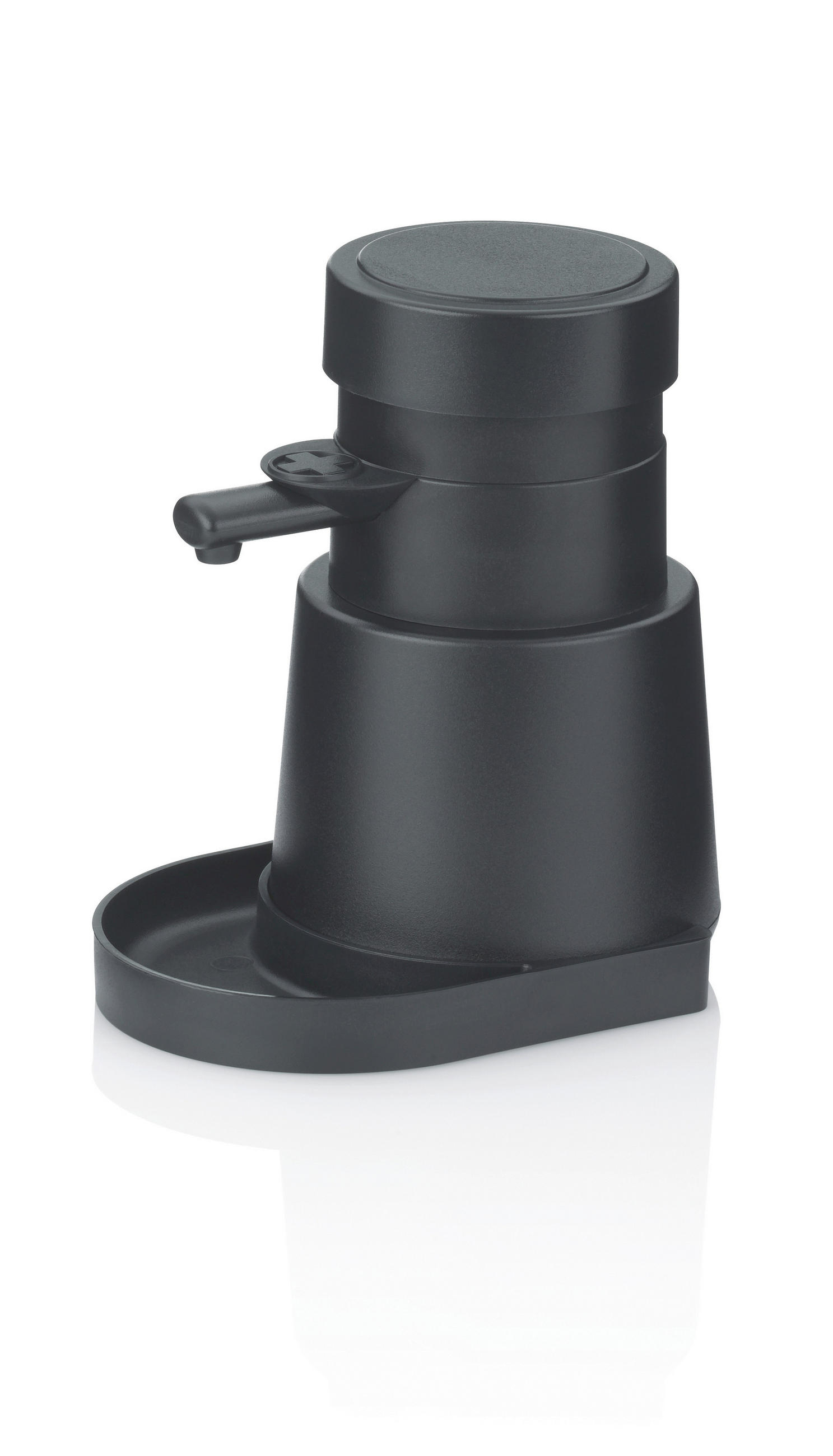 DOZATOR ZA DEZINFEKCIJU RUKU  tamnosiva  plastika  - tamnosiva, Osnovno, plastika (300ml) - Kela