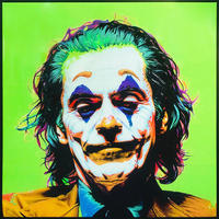 PICTURĂ ÎN ULEI 80/80 cm  - verde/negru, Trend, plastic/lemn (80/80cm) - Monee