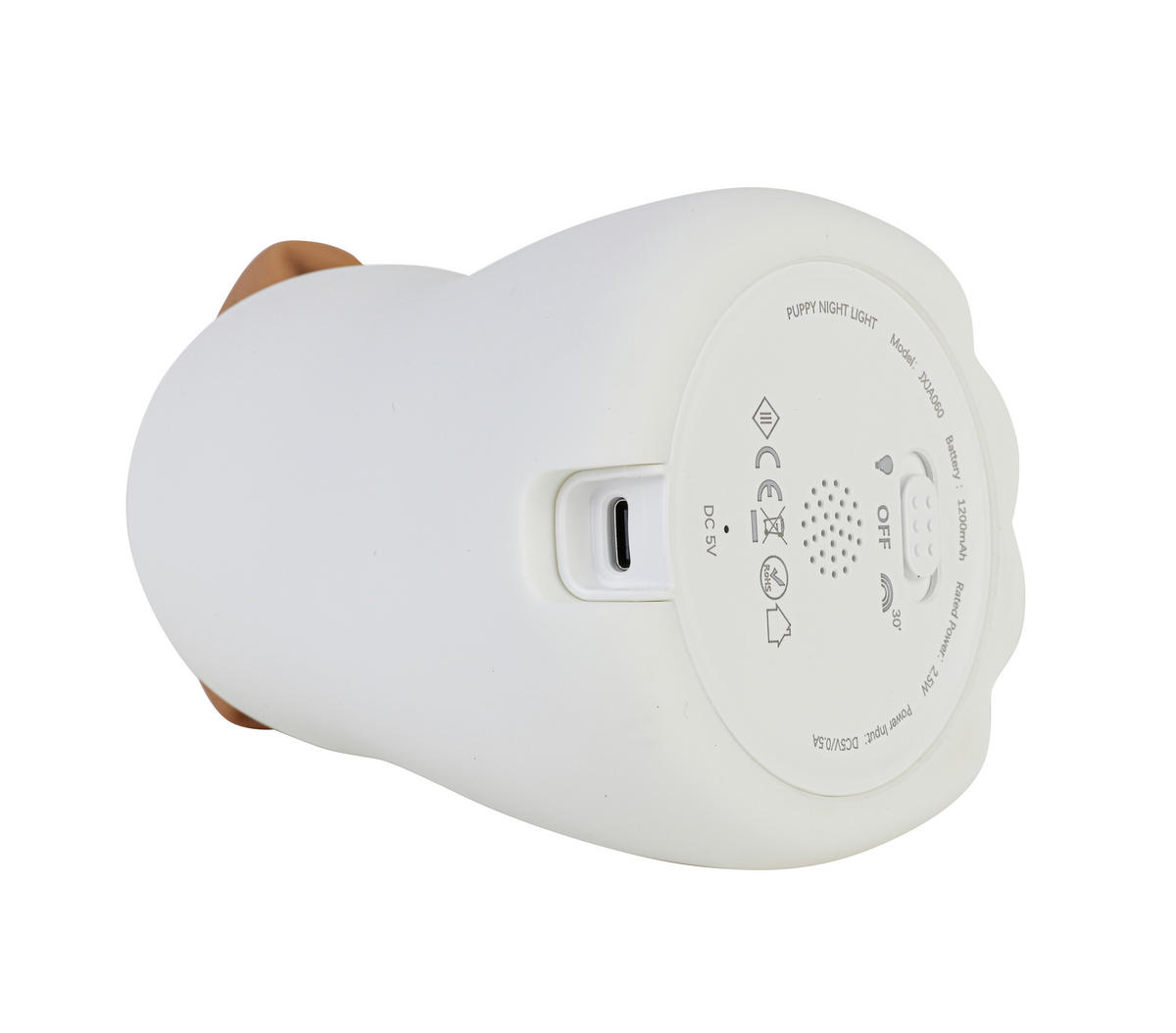 NOČNÉ SVETLO, 9,2/13,8/11,5 cm - biela, Trend, plast (9,2/13,8/11,5cm) - Novel