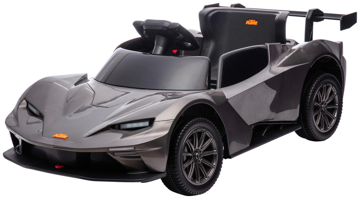 ELEKTRO-KINDERAUTO Grau 113/56,5/28 cm  - Grau, KONVENTIONELL, Kunststoff/Metall (113/56,5/28cm) - Atrigo