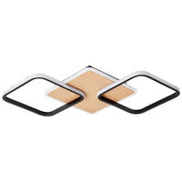 LED-DECKENLEUCHTE 62/7/62 cm   - Weiß, Design, Kunststoff/Metall (62/7/62cm) - Brilliant