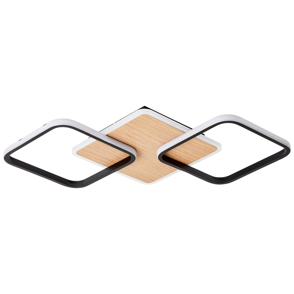 LED-DECKENLEUCHTE 62/7/62 cm   - Weiß, Design, Kunststoff/Metall (62/7/62cm) - Brilliant