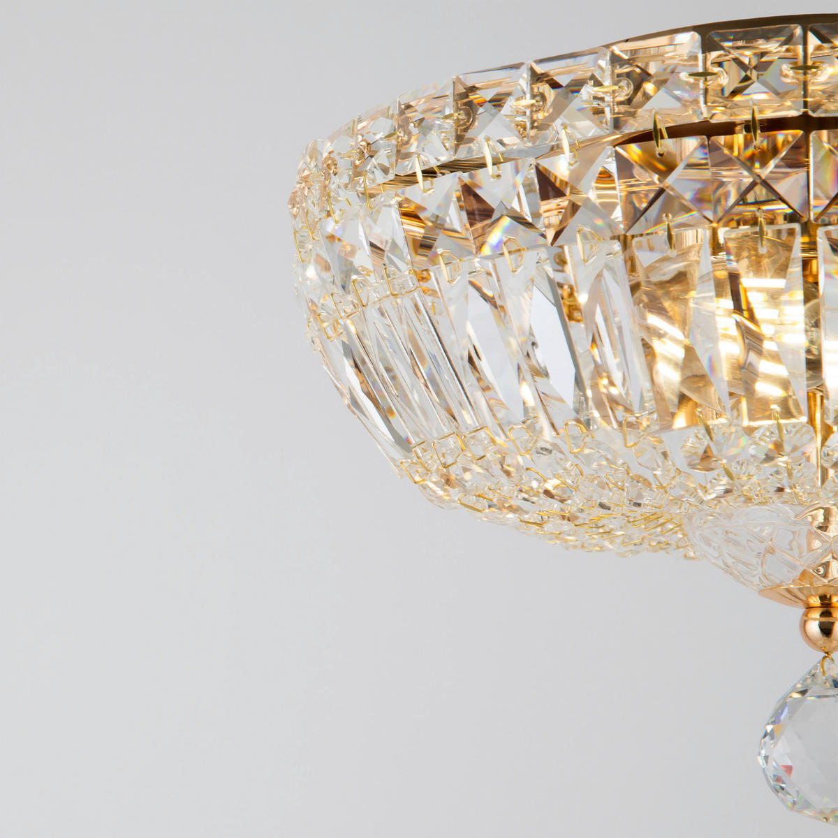KRONLEUCHTER  30/18/30 cm   - Goldfarben, Trend, Glas/Metall (30/18/30cm) - MAYTONI