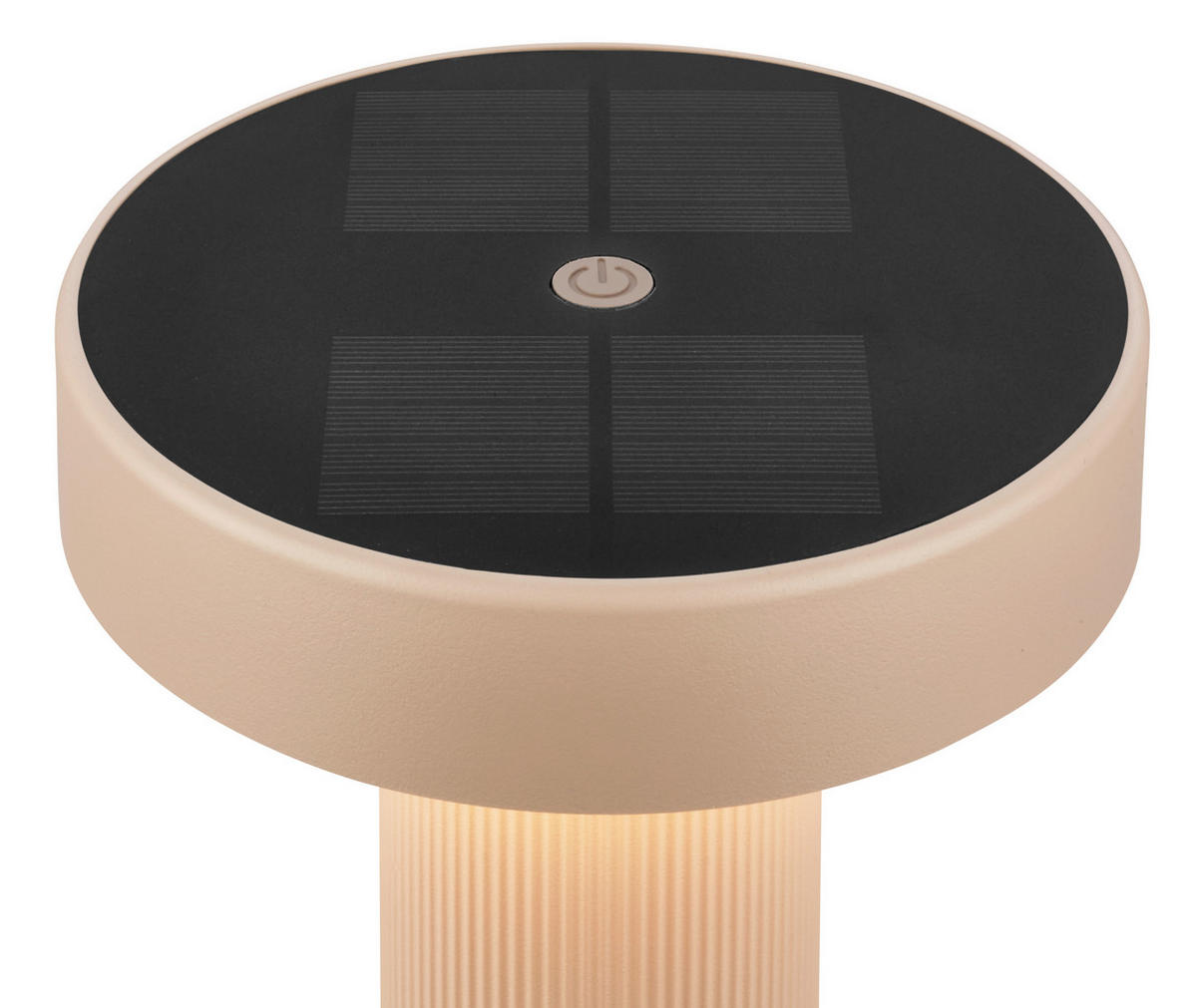 AKKU-TISCHLEUCHTE 16/20 cm  - Beige, Design, Kunststoff (16/20cm)