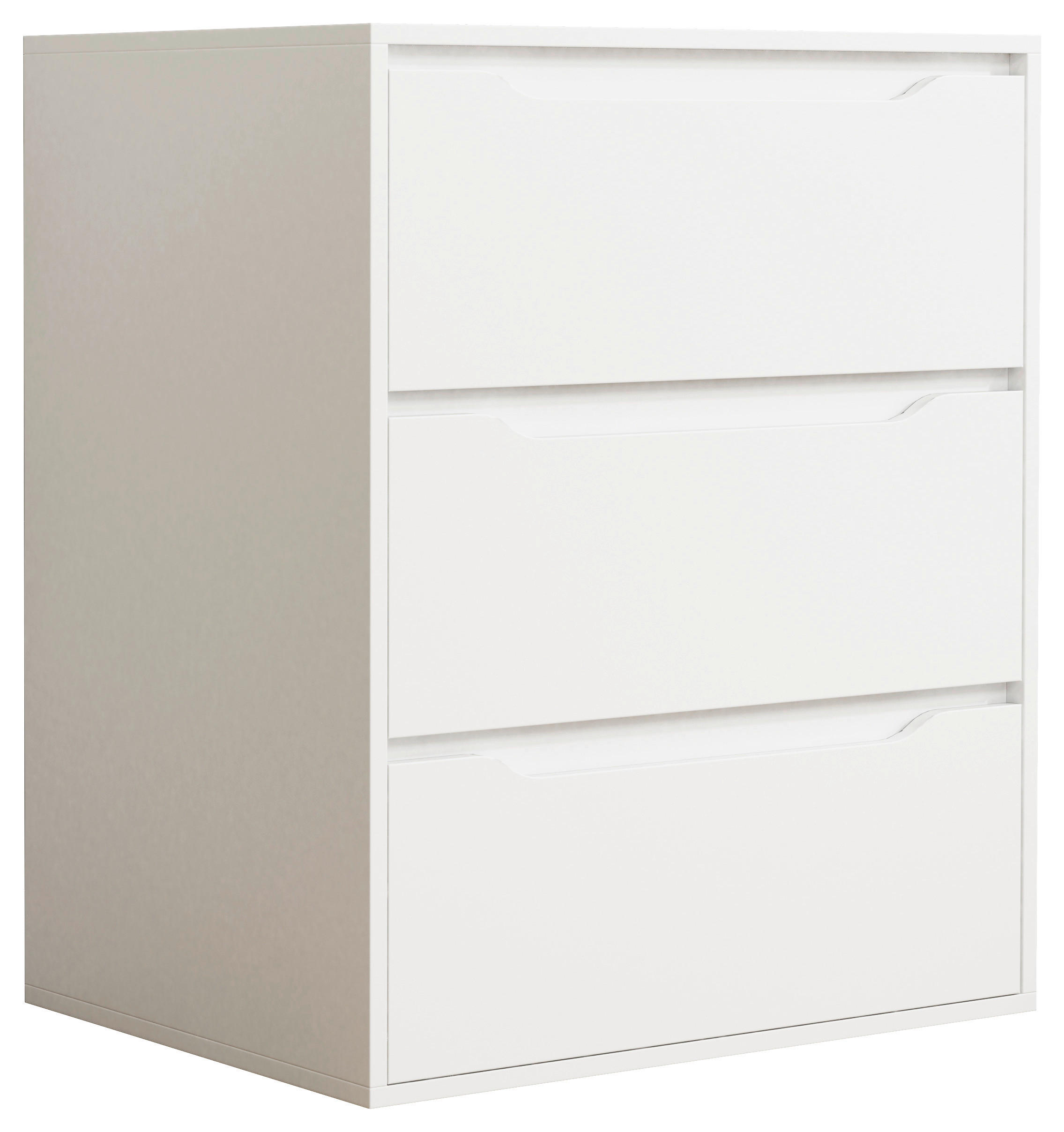 BYRÅ 65/78/48 cm  - vit, Design, trämaterial (65/78/48cm) - MID.YOU