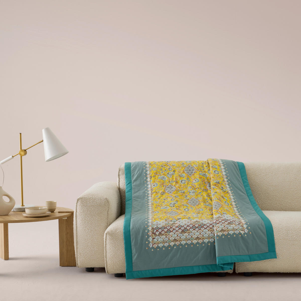 PLED   135/190 cm       rumena  - rumena, Basics, tekstil (135/190cm) - Bassetti