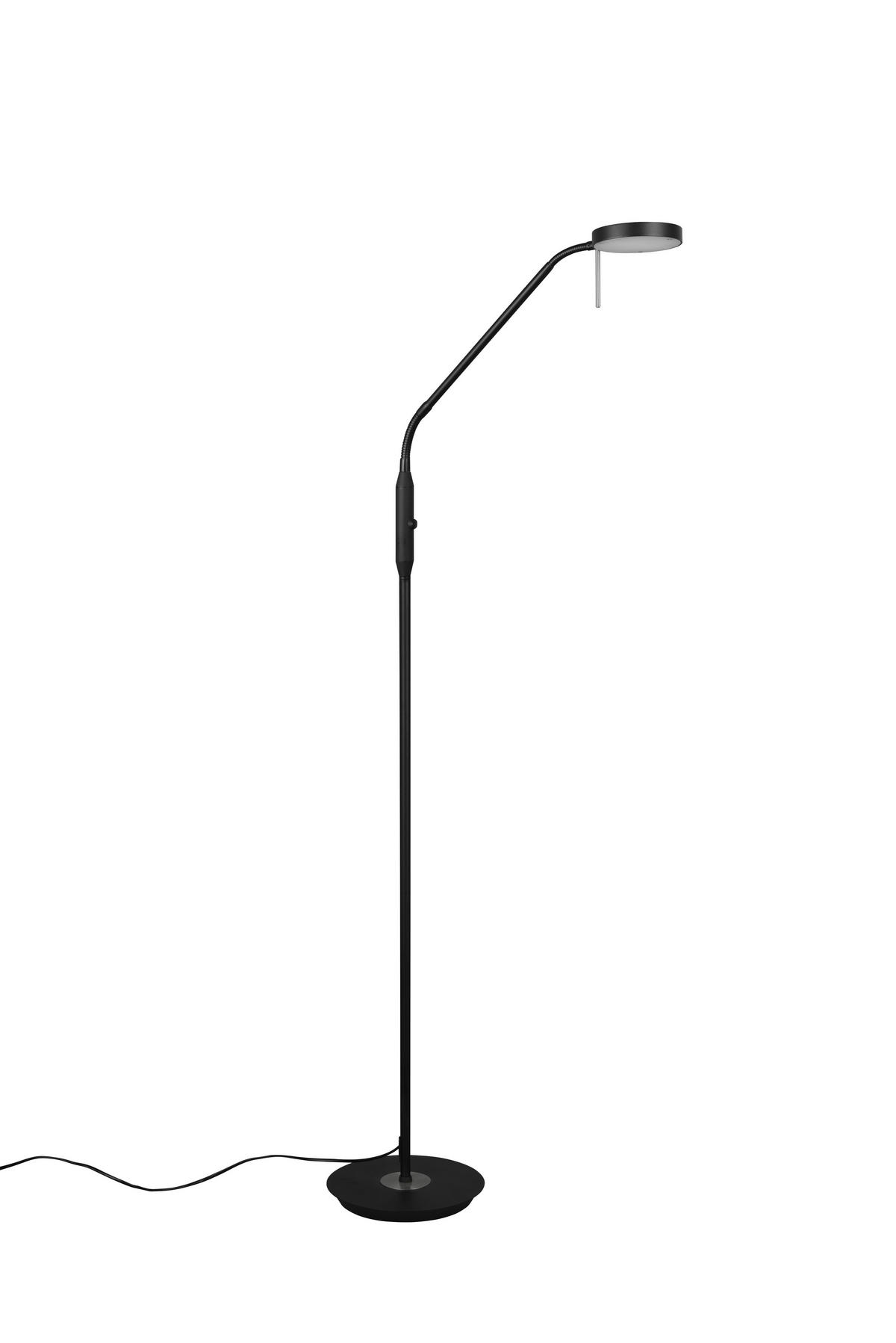 LED-STEHLEUCHTE - Schwarz, Basics, Metall (25/145cm) - Trio Leuchten