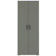 SCHUHSCHRANK 70/178,9/33,4 cm  - Schwarz/Grün, KONVENTIONELL, Holzwerkstoff/Kunststoff (70/178,9/33,4cm) - Xora