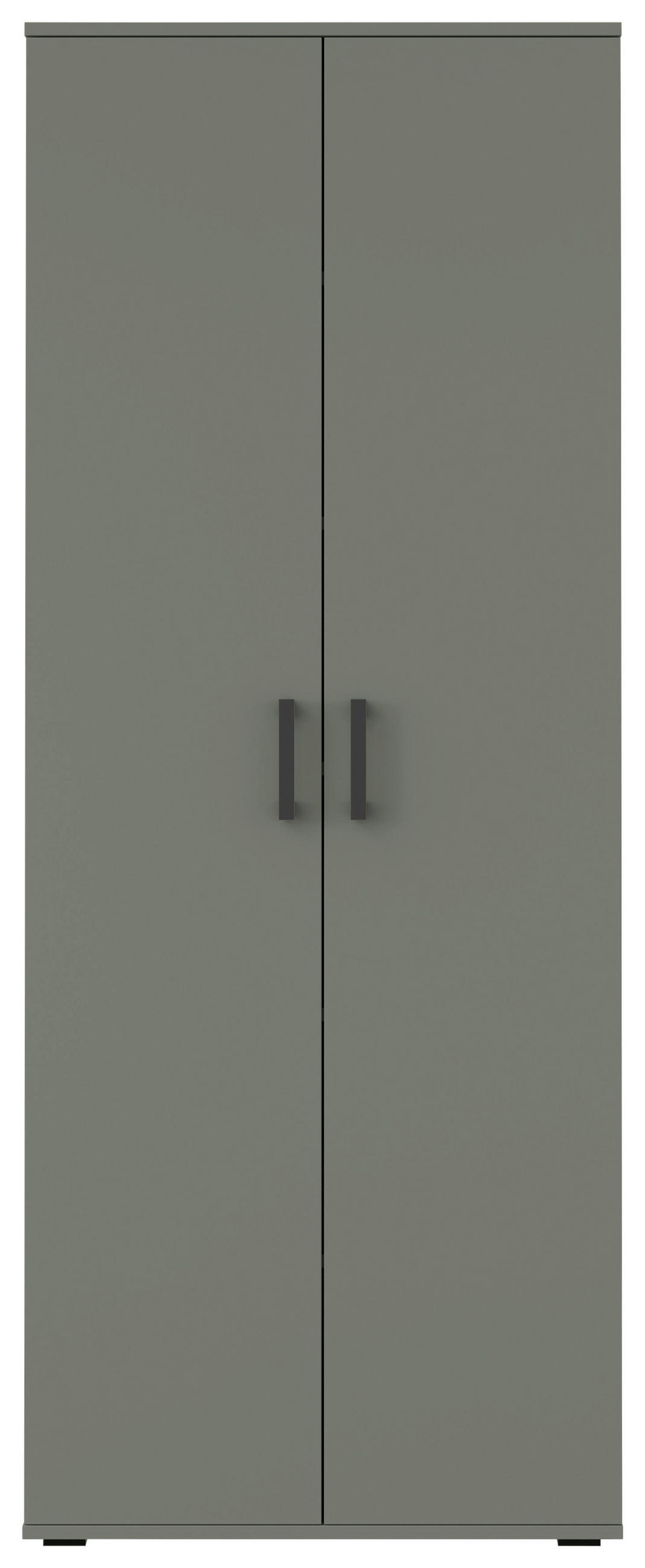 MEHRZWECKSCHRANK 70/178,9/33,4 cm  in Grün  - Schwarz/Grün, KONVENTIONELL, Holzwerkstoff/Kunststoff (70/178,9/33,4cm) - Xora
